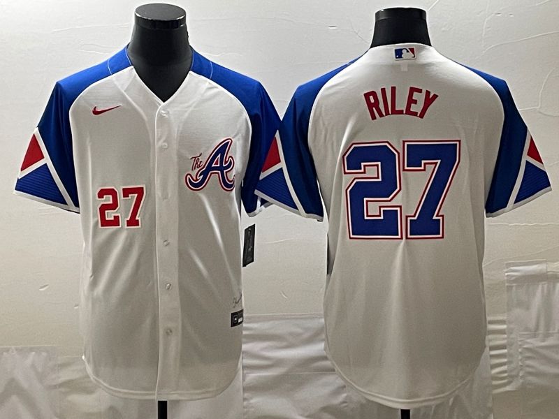 Men Atlanta Braves #27 Riley White City Edition 2024 Nike MLB Jersey style 2->atlanta braves->MLB Jersey